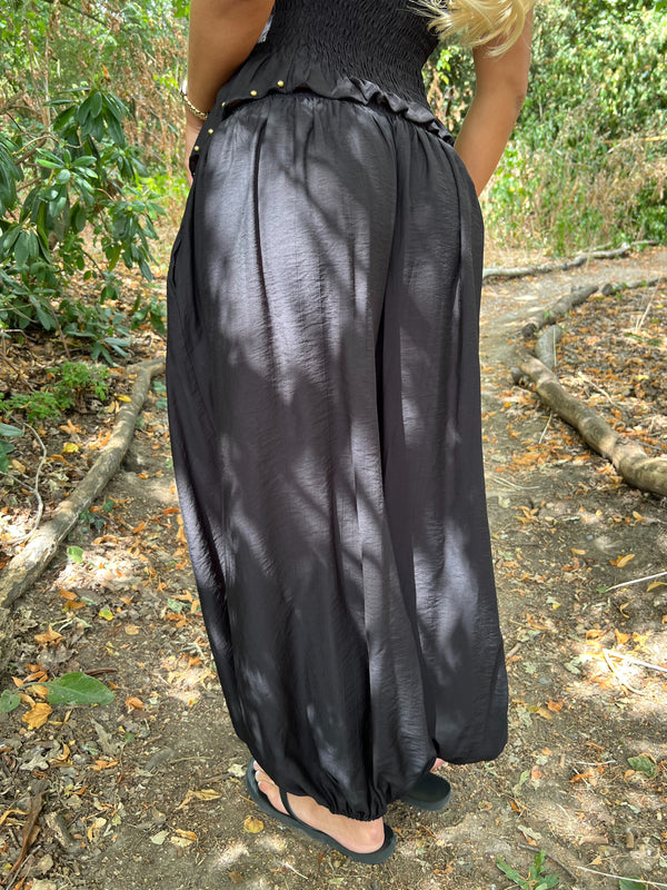 Black Harem Trouser - HL London