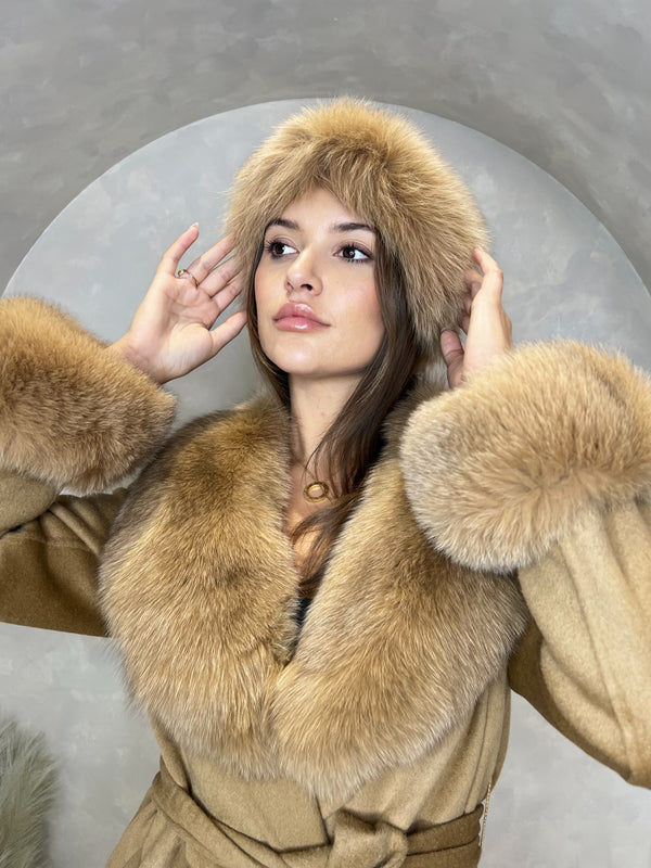 Tan Luxury Fur Headband