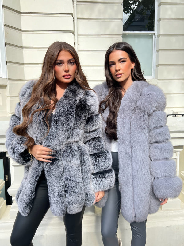 Two Tone Luxury Mid Length Fur