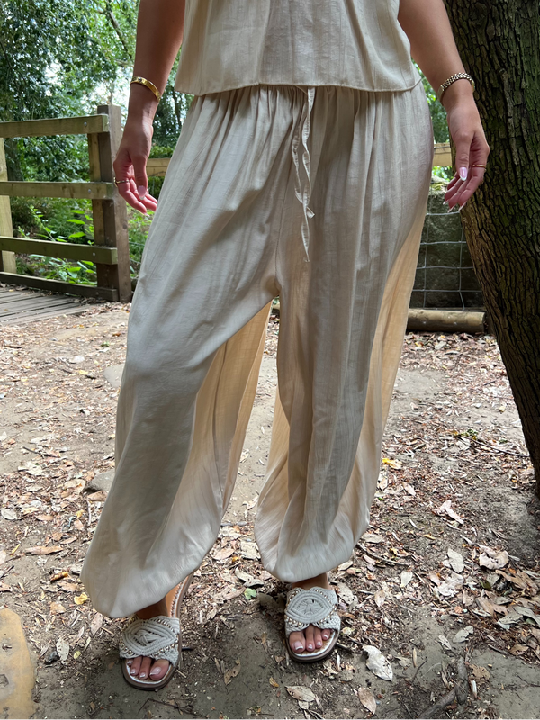 Beige Harem Trouser - HL London