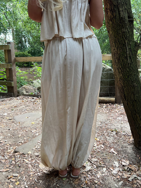 Beige Harem Trouser - HL London
