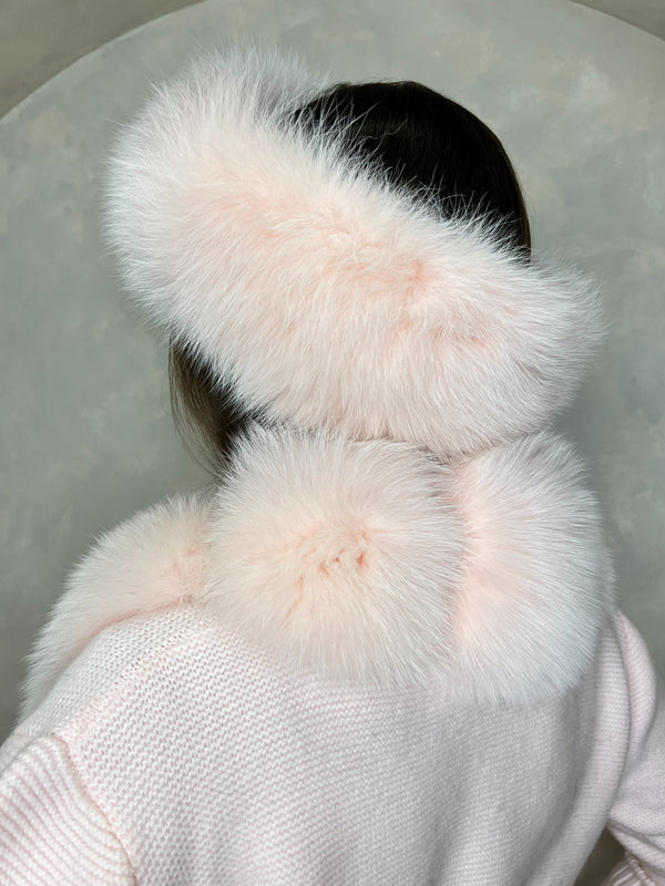 Baby Pink Luxury Fur Headband