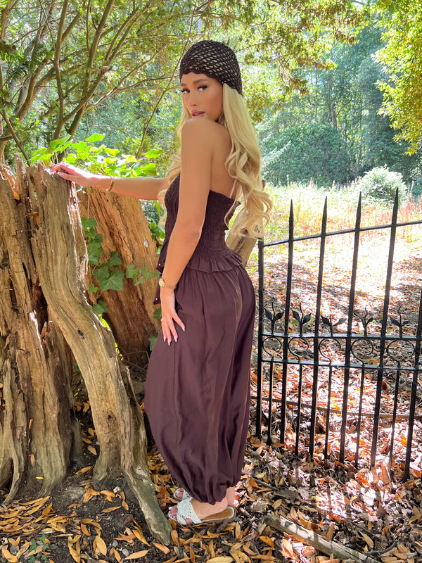 Chocolate Harem Trouser - HL London
