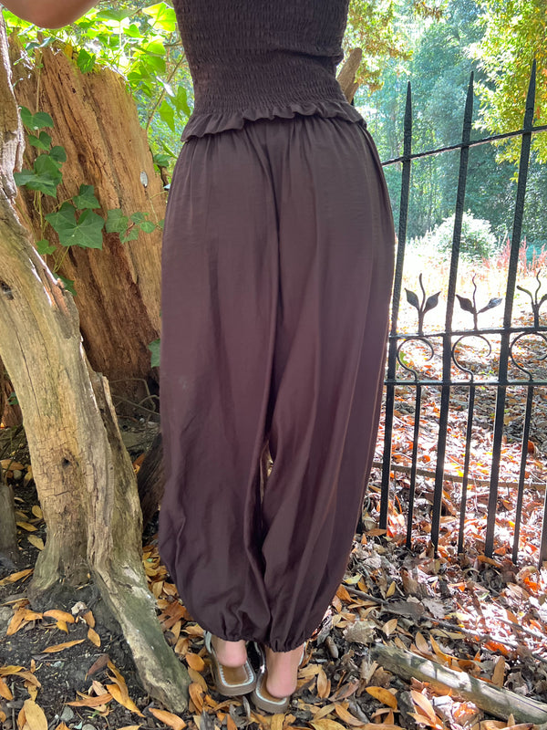 Chocolate Harem Trouser - HL London