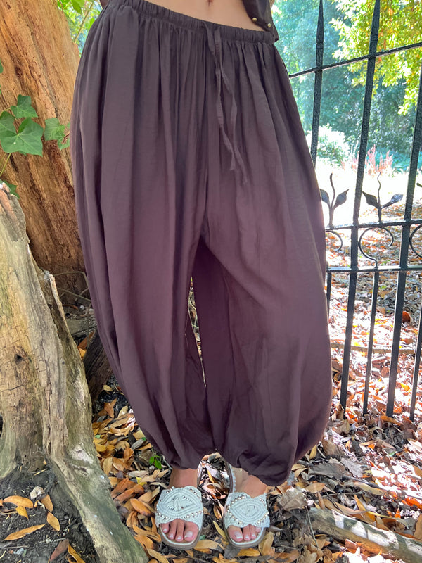 Chocolate Harem Trouser - HL London
