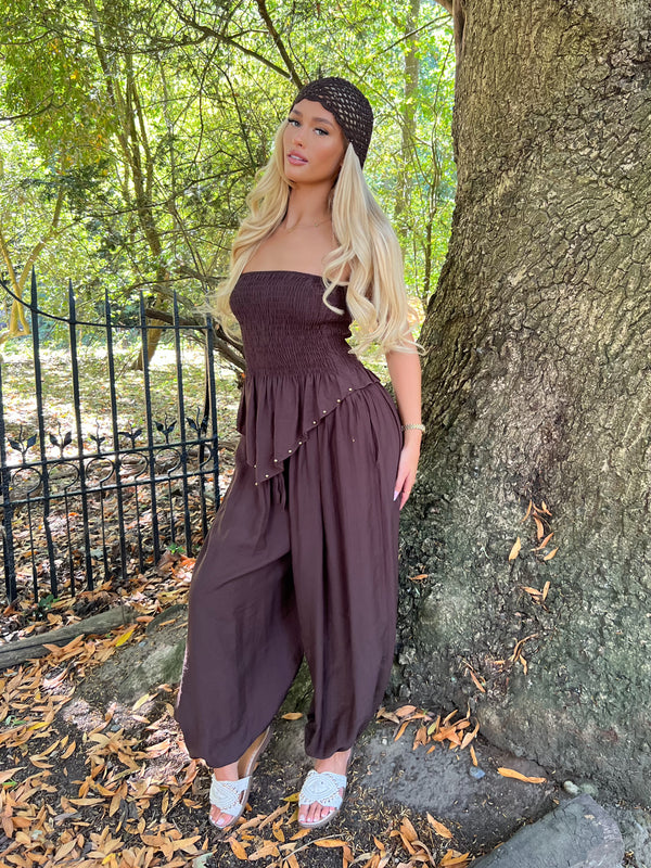 Chocolate Harem Trouser - HL London