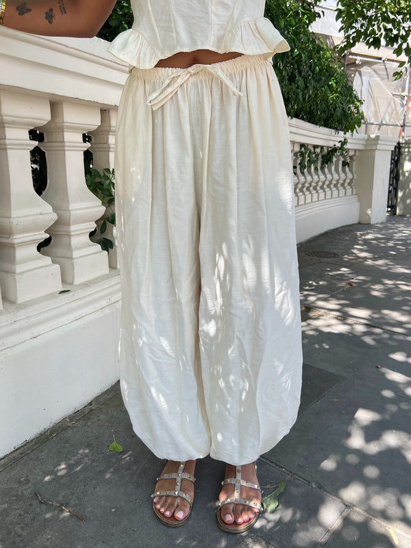 Military Beige Harem Trouser - HL London
