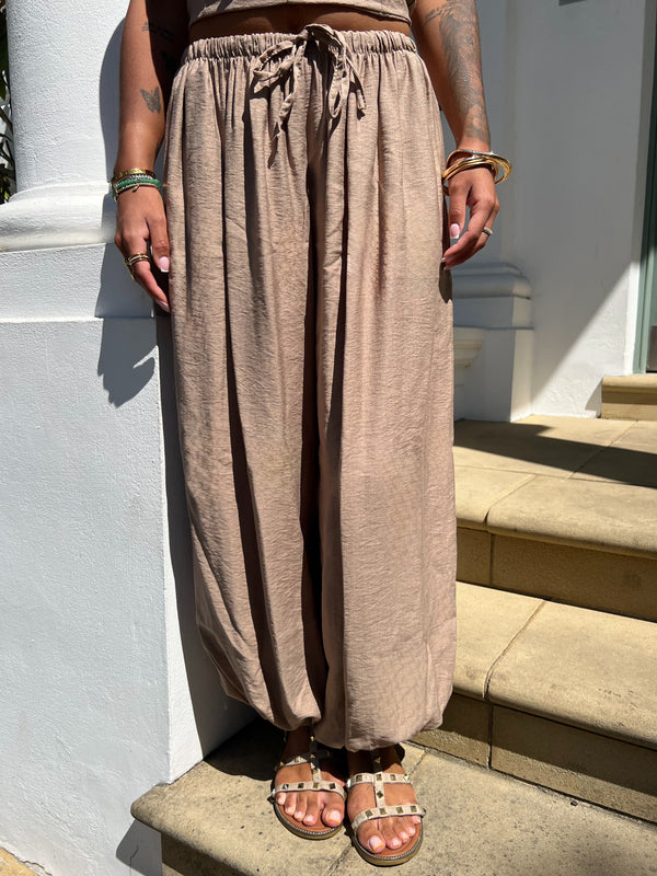 Military Taupe Harem Trouser - HL London
