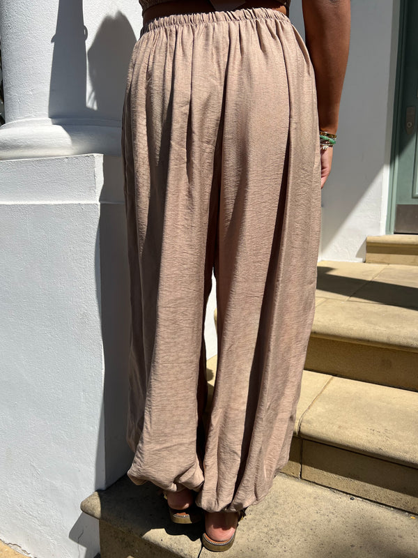 Military Taupe Harem Trouser - HL London