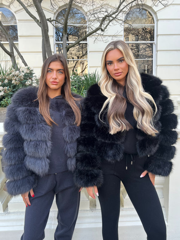 Black Premium Faux Fur Jacket