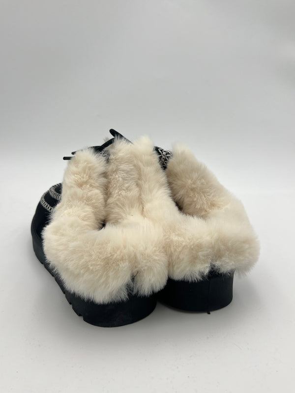 Black Moccasin Style Slip on Shoe With Laces in Black / 3/36 - HL London