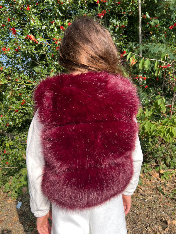 Ensemble de vêtements d'intérieur en fausse fourrure de qualité supérieure beige clair pour enfants  in Beige clair / 3-4 - HL London