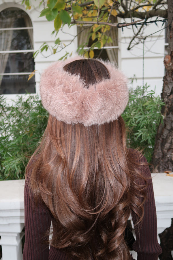 Manteau noir en fausse fourrure pour enfants  - HL London