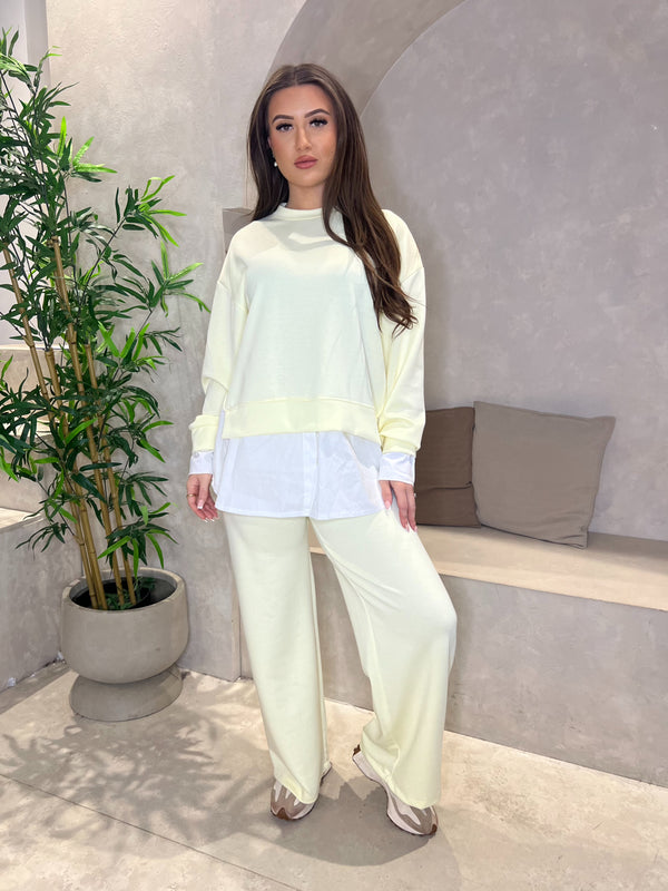 Shirt Underlay & Wide Leg Trouser Co Ord