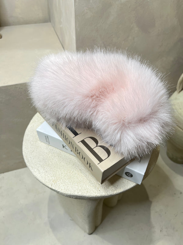 Babies Baby Pink Premium Faux Fur Headband