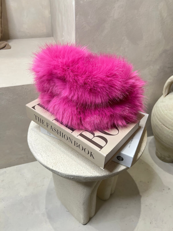 Babies Hot Pink Premium Faux Fur Headband