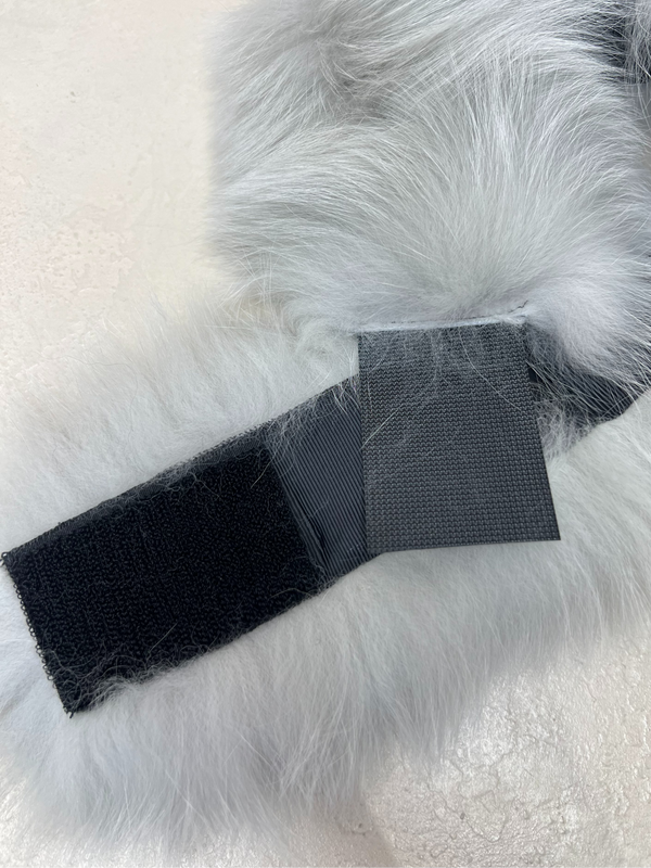 Ash Grey Luxury Fur Headband