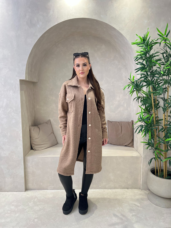 Teddy Button Up Shacket