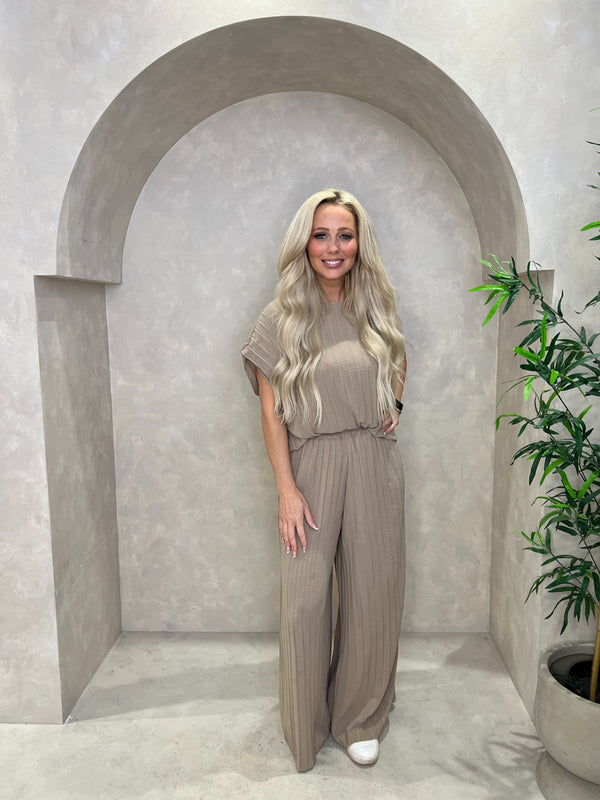Pleated Top And Trouser Set