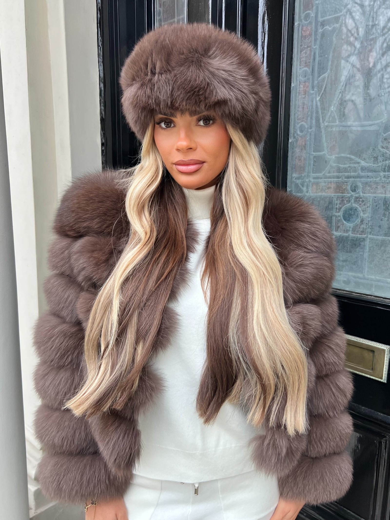Chocolate Luxury Fur Headband
