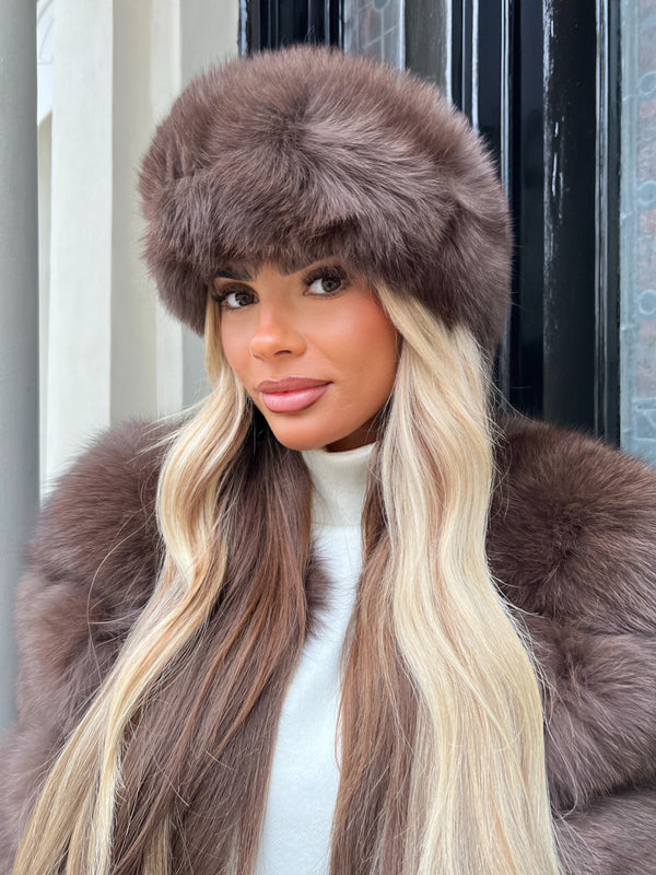 Chocolate Luxury Fur Headband