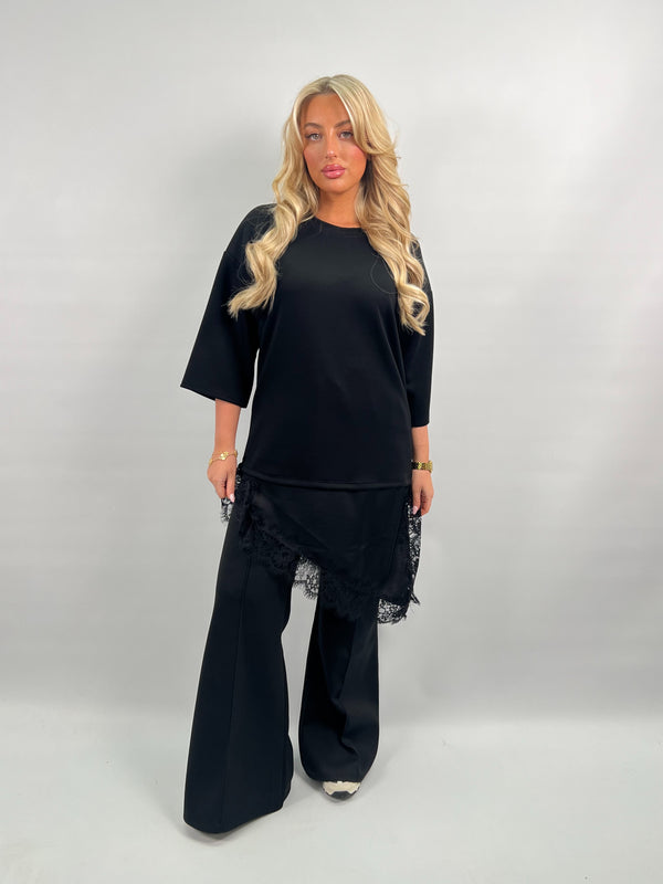 Spring Forward Black Bootcut Trousers