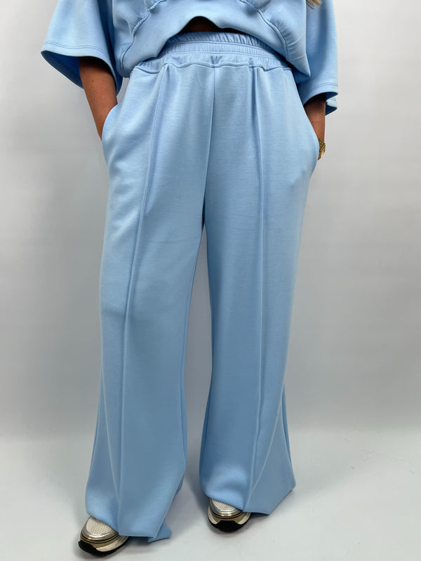 Spring Forward Baby Blue Wide Leg Trousers