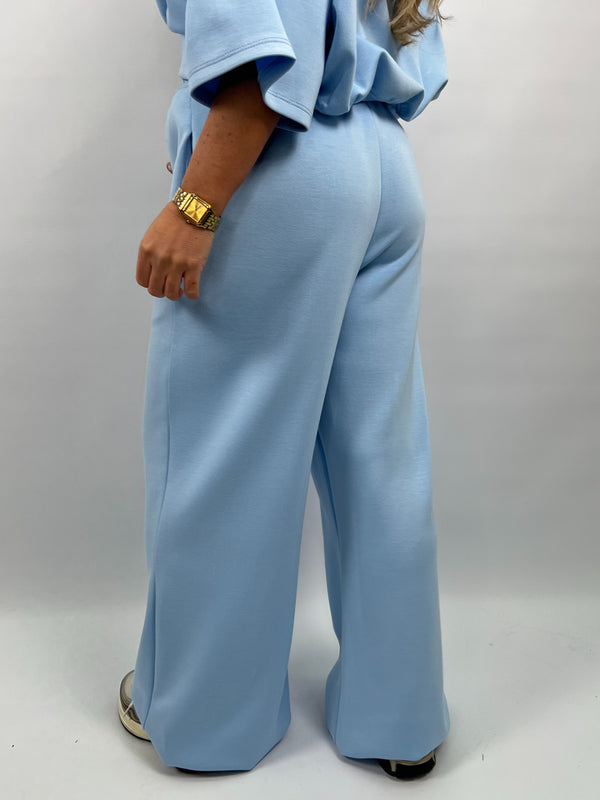 Spring Forward Baby Blue Wide Leg Trousers