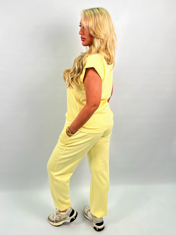 Spring Forward Lemon Capped Sleeve T-Shirt