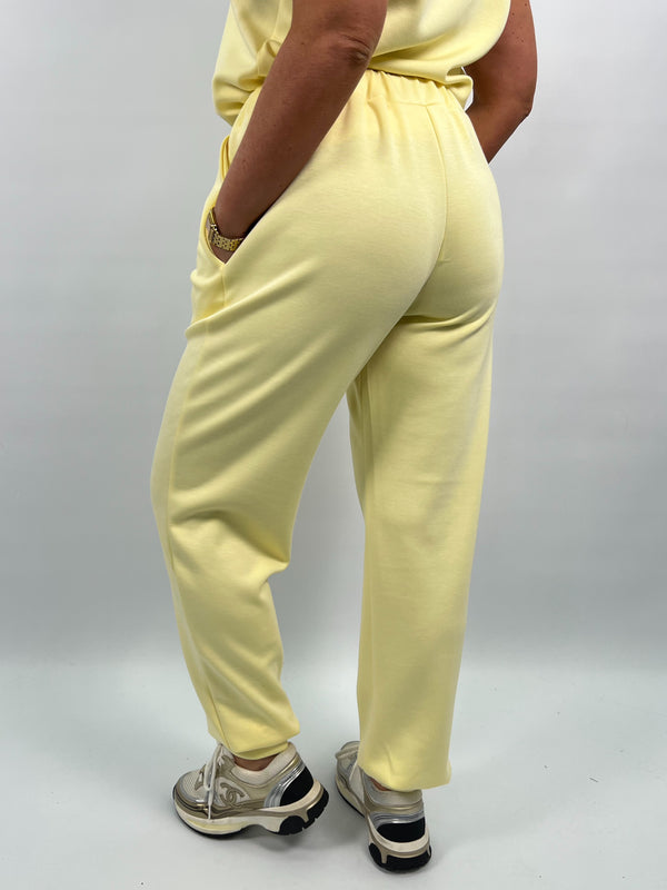 Spring Forward Lemon Drawstring Jogging Bottoms