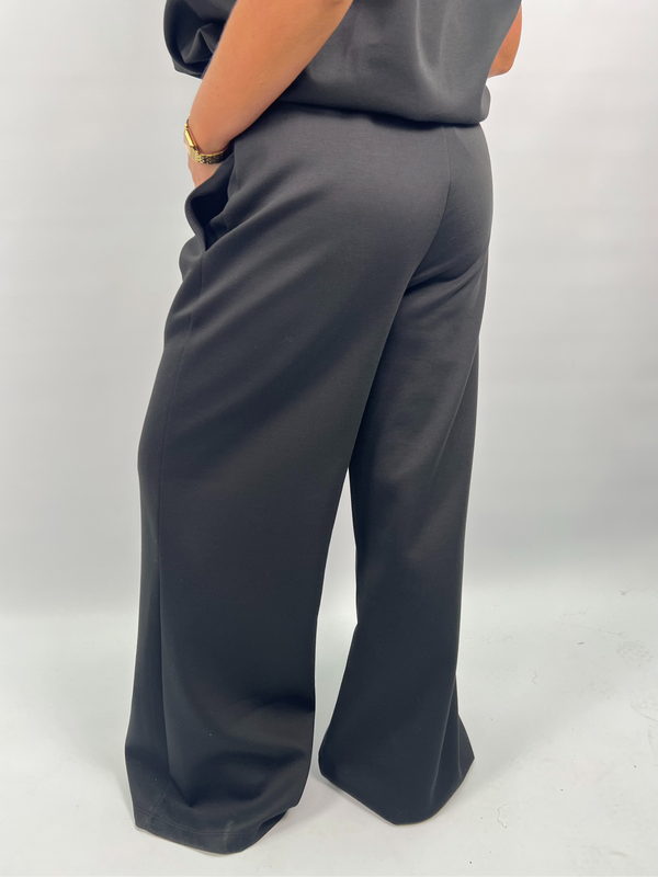 Spring Forward Black Wide Leg Trousers