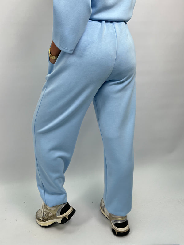 Spring Forward Baby Blue Drawstring Jogging Bottoms