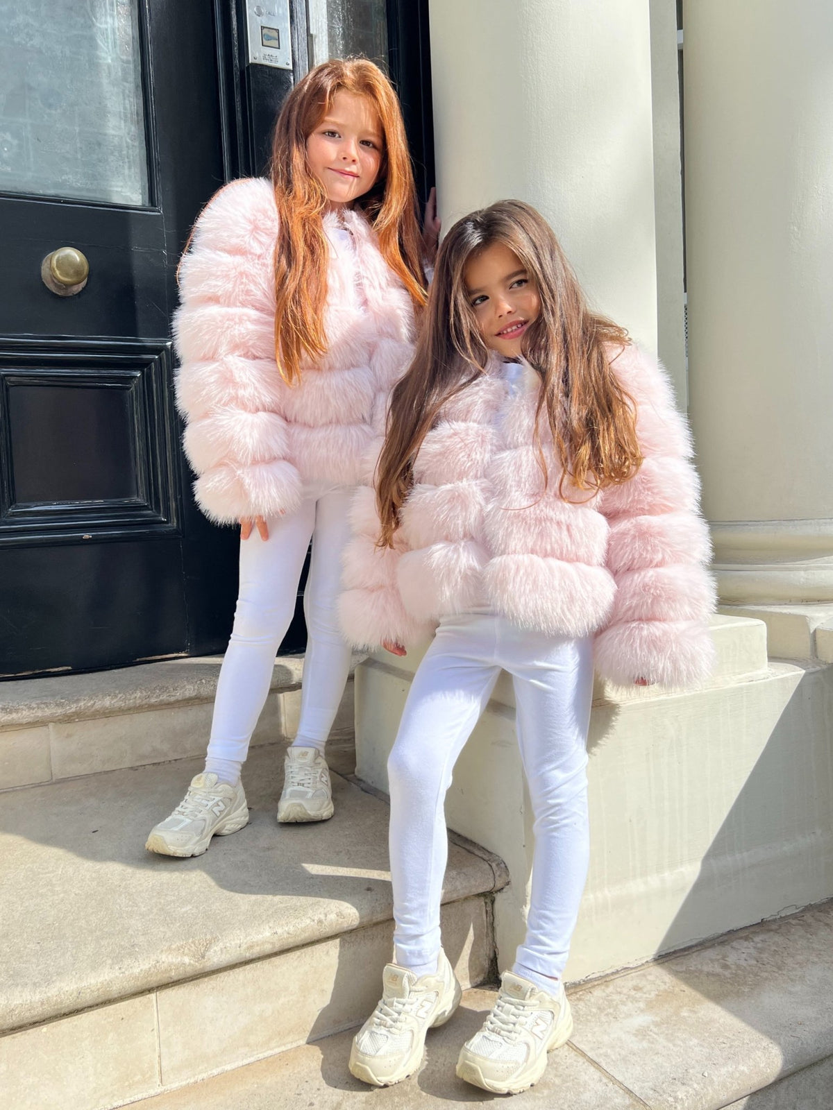 Pink Faux Fur Coat