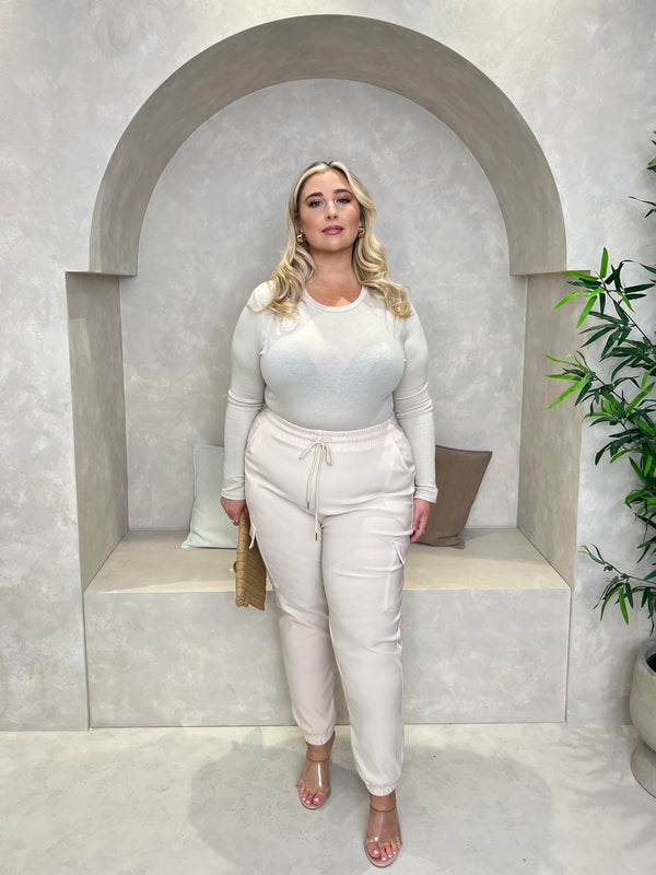 Cargo Trousers With Pockets and Cuffed Bottom - H&L