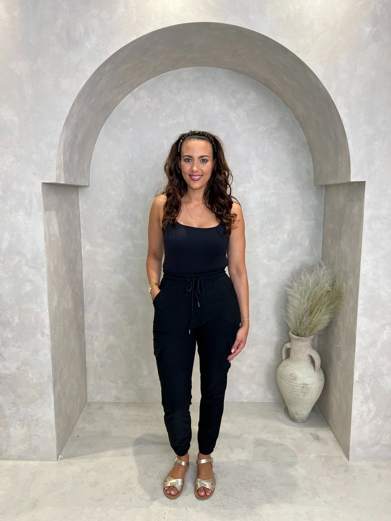 Cargo Trousers With Pockets and Cuffed Bottom - H&L