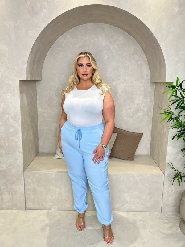 Cargo Trousers With Pockets and Cuffed Bottom - H&L