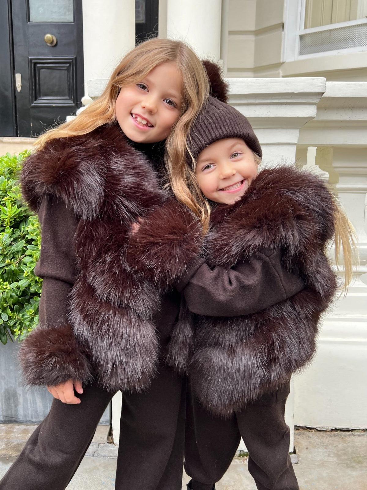 Chocolate Premium Faux Fur Short Gilet