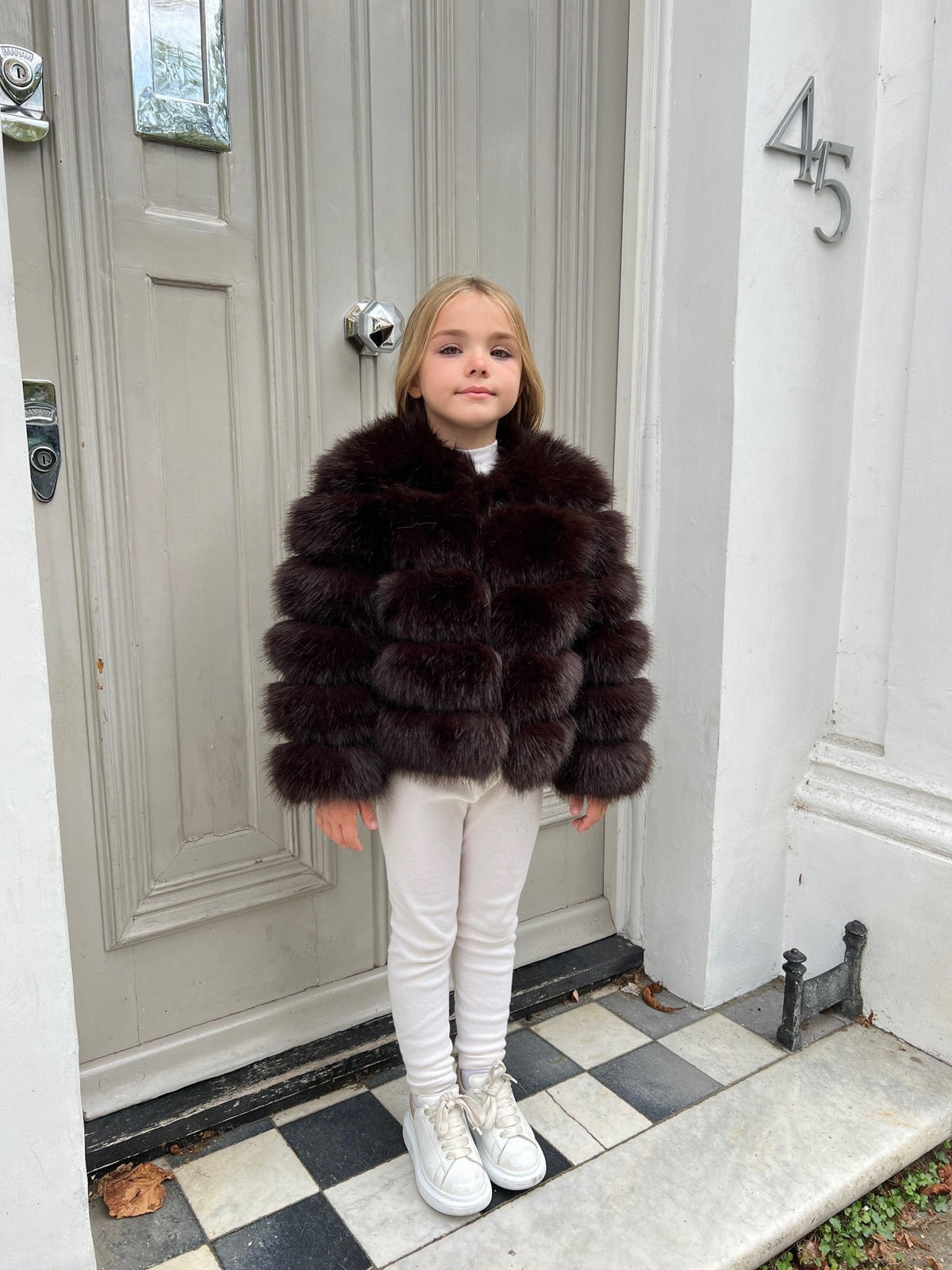 Chocolate Faux Fur Coat