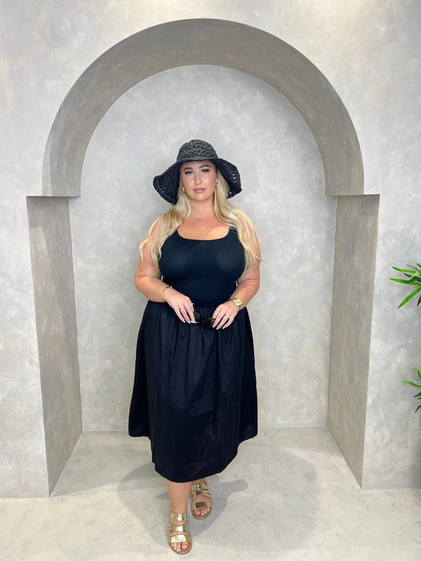 Curve Puff Midi Dress - H&L
