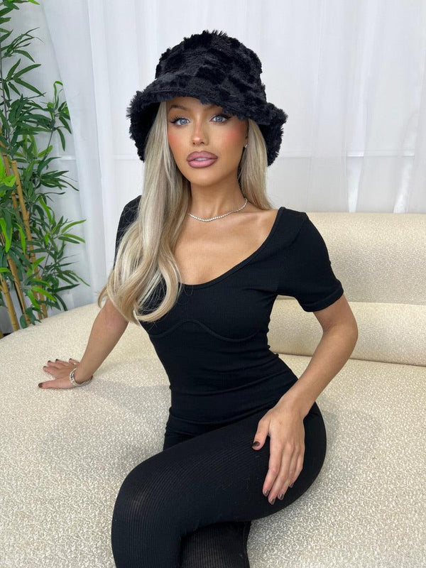 Faux Fur Bucket Hat - H&L