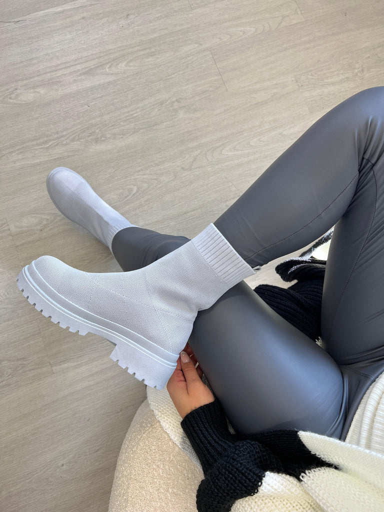 Grey Short Sock Boot - H&L
