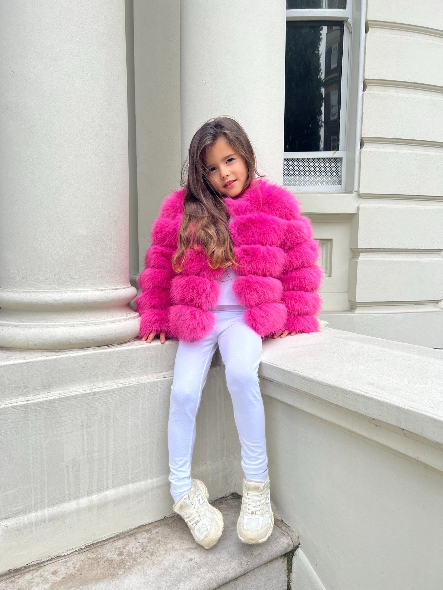 Furry Jacket Dark Pink Faux Fur Coat Hot Pink Faux Girls Pink