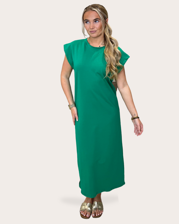 Capped Sleeve T-Shirt Dress
