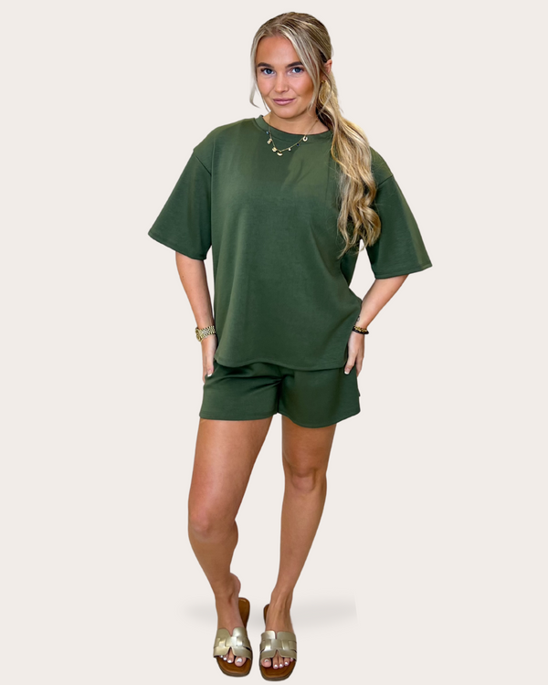 Short Sleeve Top And Shorts Co-Ord